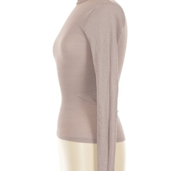 NWOT TopShop Sheer Mesh Turtleneck Top - Picture 3 of 6